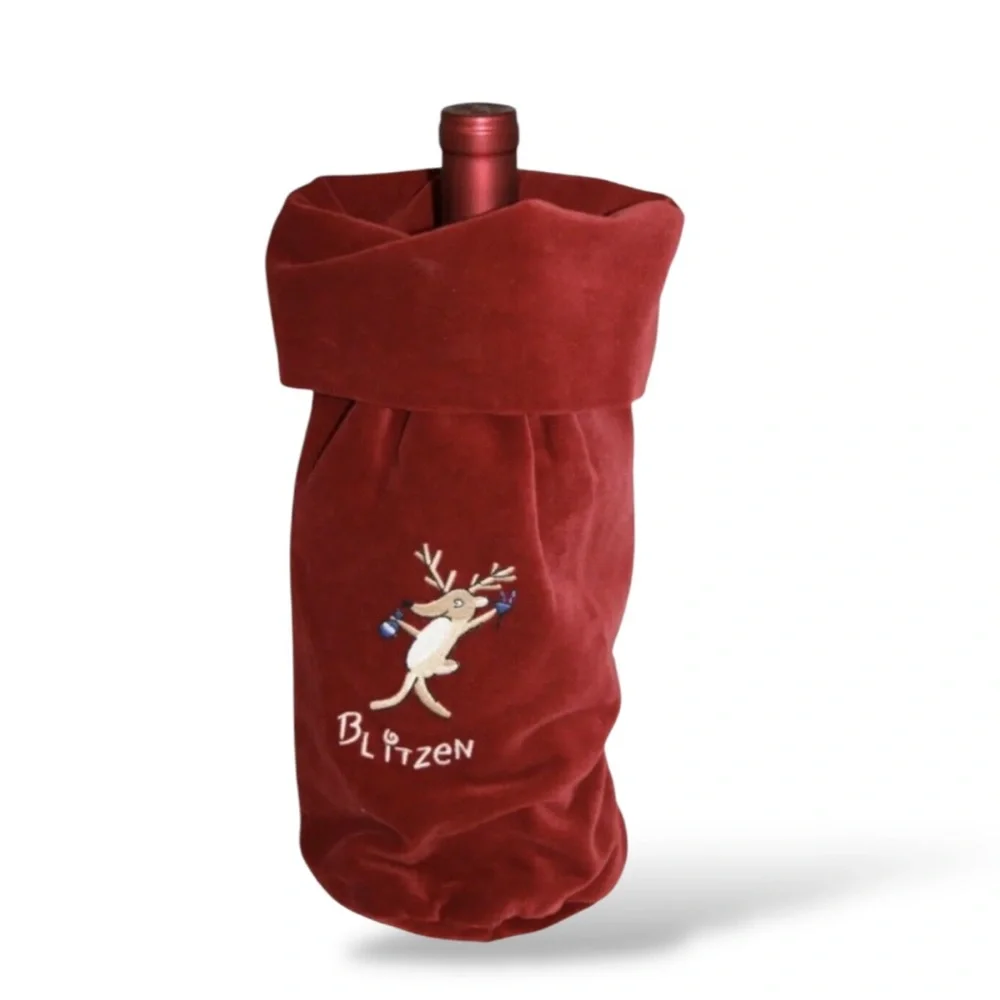Pottery Barn Reindeer- Blitzen Wine Bottle Bag